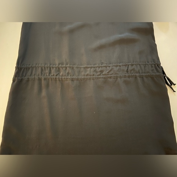 Rory Beca black silk v-neck tunic dress dropped waist Y2K whimsigoth sz M - Picture 5 of 10